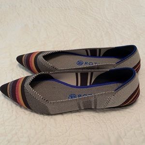 Rothy’s point inverse stripe 9